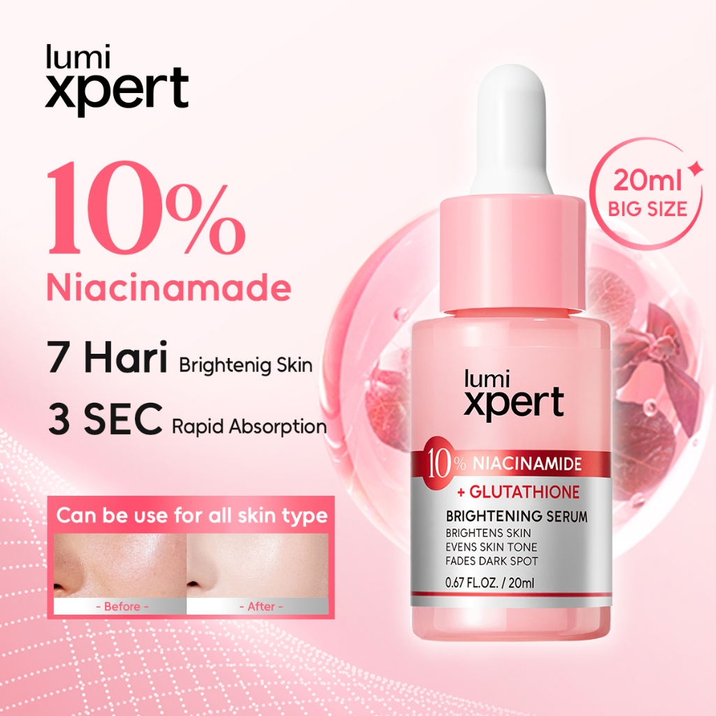 Lumixpert 10% Niacinamide Brightening Serum 20ml Glowing Essence Even Out Skin Tone Improve Dullness Whitening Skincare