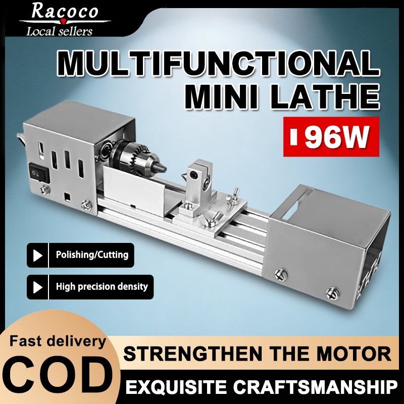 96W Mini Lathe Bead Machine Wooden Lathe DIY Lathe Miniature Buddha Statue Bead Ball Drill Bit Polishing Tool