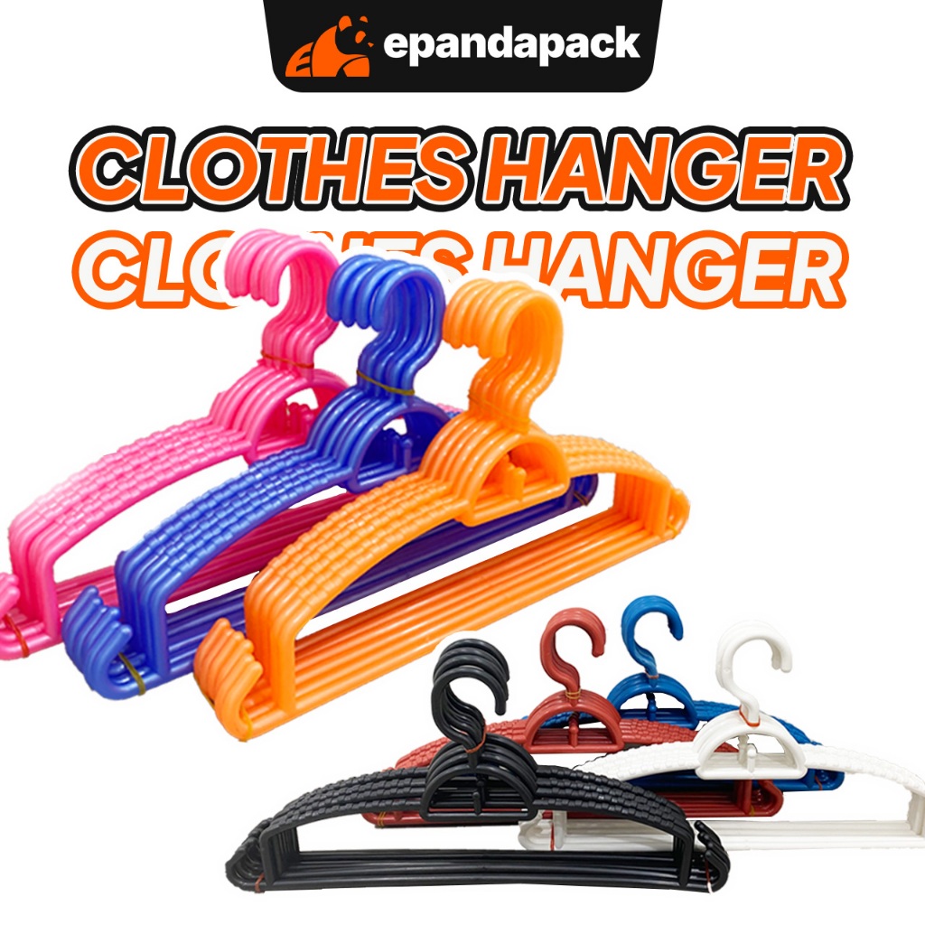 Plastic Clothes Hanger Penyangkut Baju Baby Hanger Tudung Hanger Ringan Penyangkut Plastik Murah