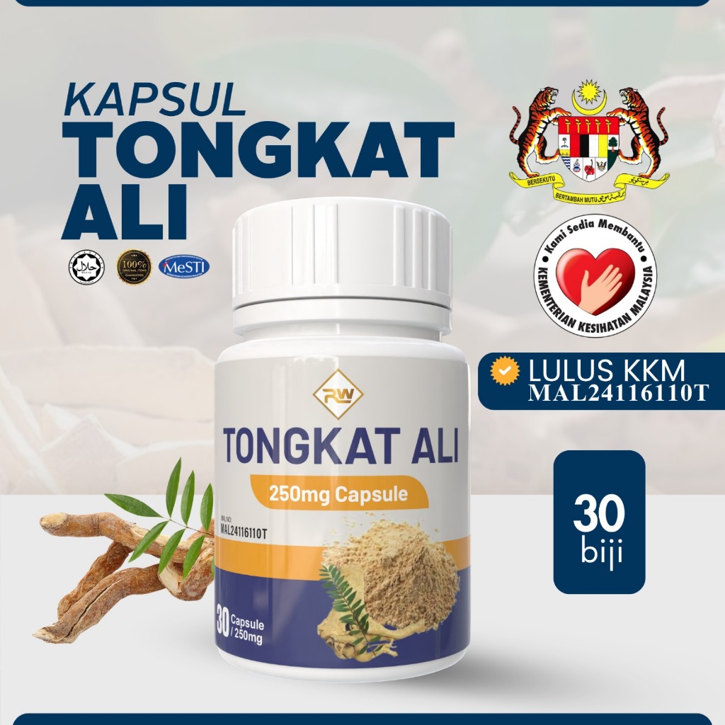 Pasak Bumi | Tongkat Ali Kapsul Tenaga Lelaki 30 capsules - Supplement Berdaftar KKM MAL24161110T
