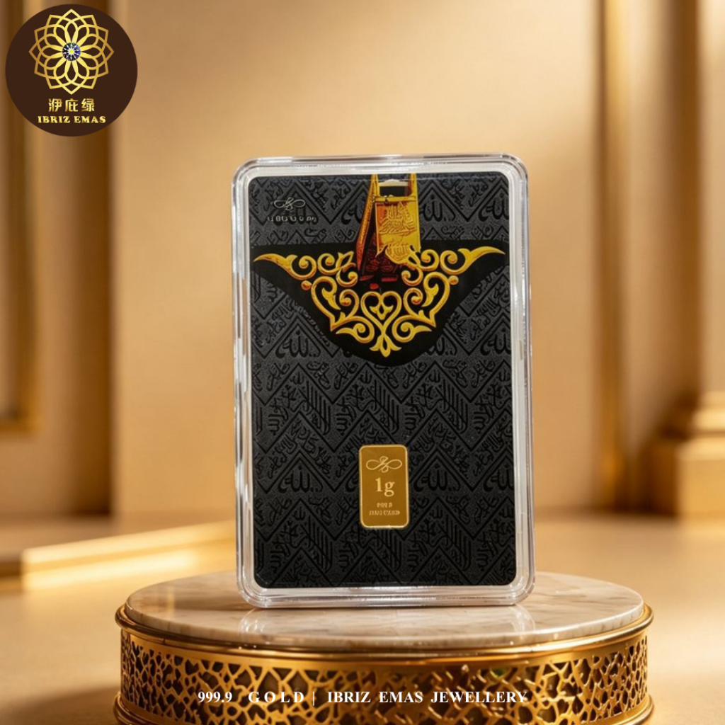 IBRIZ Jewellery | 1G Emas 999.9 Gold Bar Kaabah Design 999 Gold&hellip;