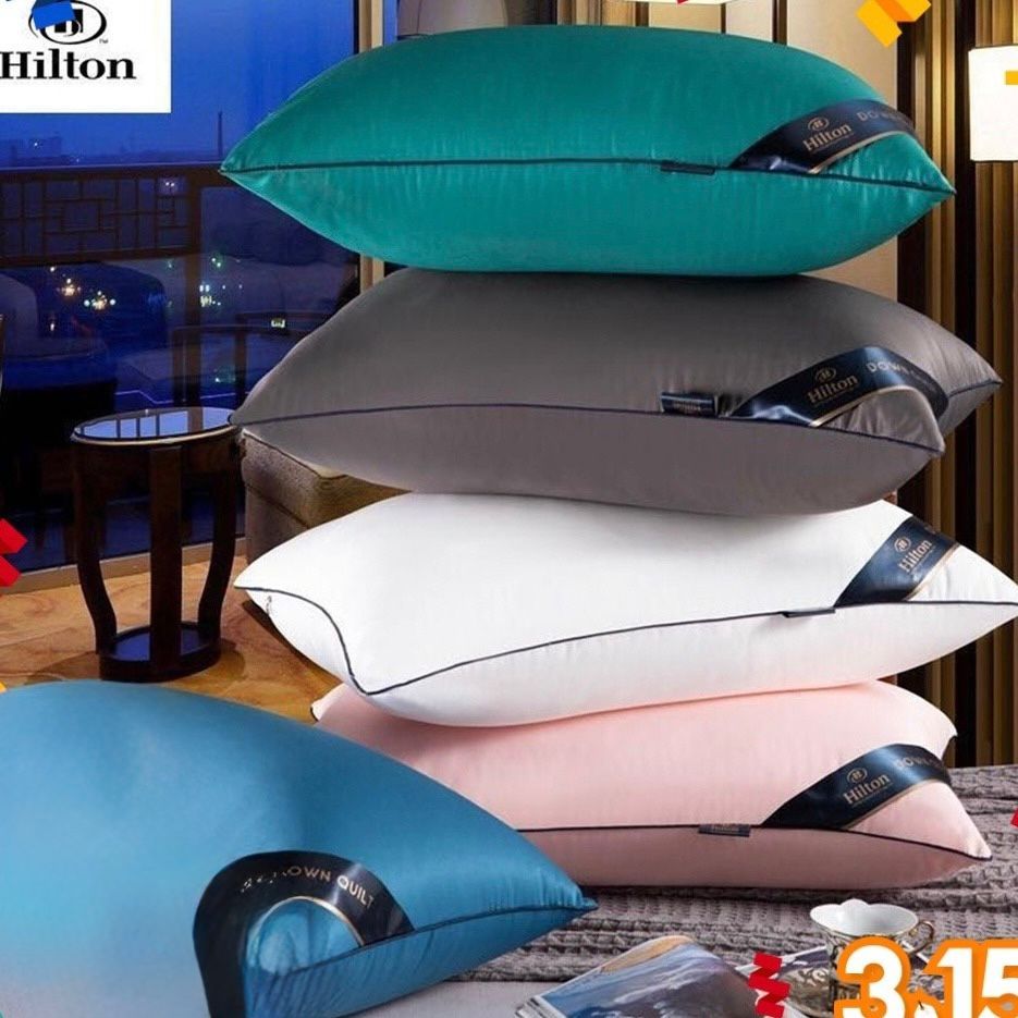 Sleeping Hilton Pillow Viral Bantal Tidur Bantal Hotel - Black/white/darkblue/Green