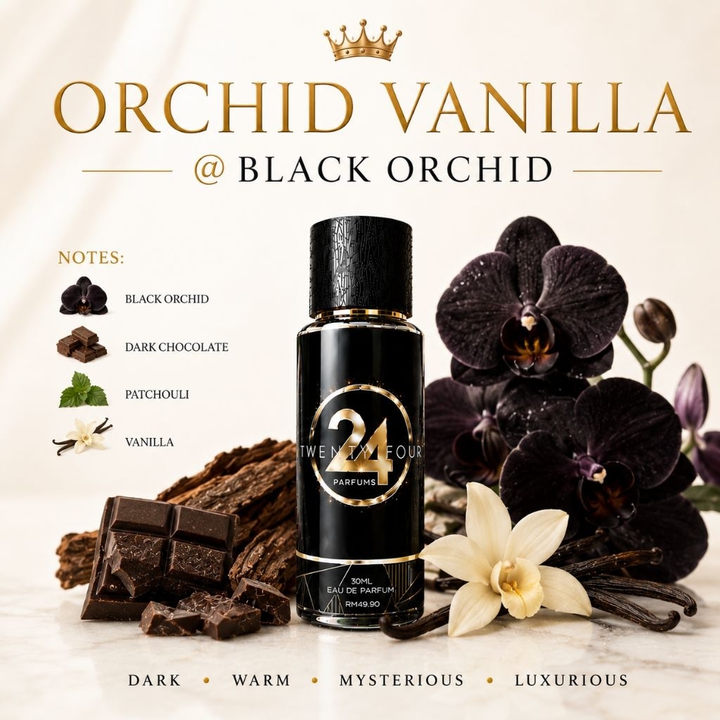 Long lasting 24 Parfums gentleman orchid vanilla men edp perfume made in france