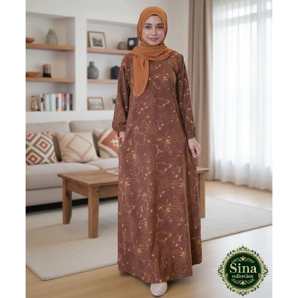 JUBAH A CUT KAIN CEY IRONLESS CORAK TERBARU