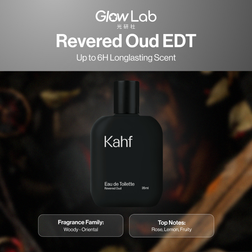 Kahf Revered Oud Eau De Toilette 35ml｜长效香氛 EDT・Oud & Amber 乌木琥珀调