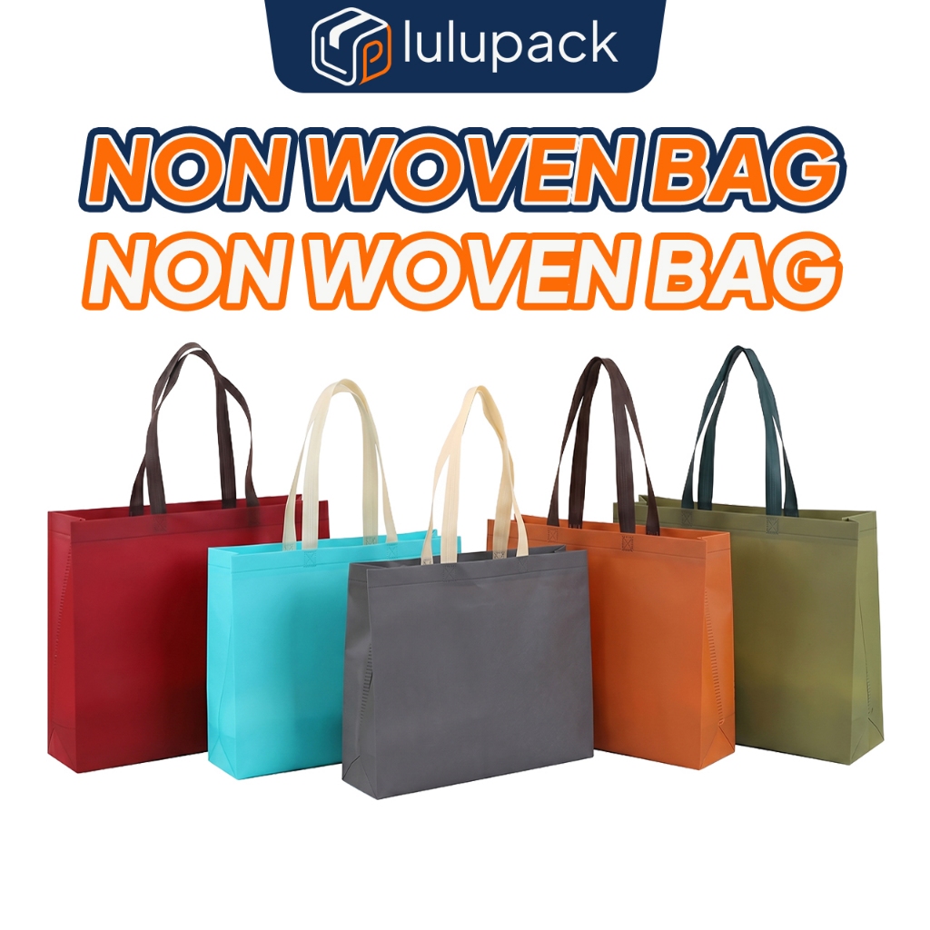 Non Woven Bag Eco Friendly Shopping Tote Reusable Goodie Handle Bag Beg Kitar Semula Cenderahati
