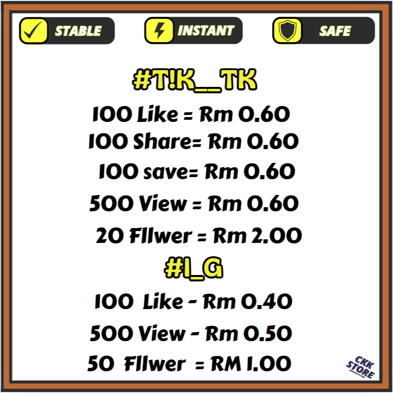 Cara untuk ningkatkan tik tok and instaa LIKES VIEWS dengan laju