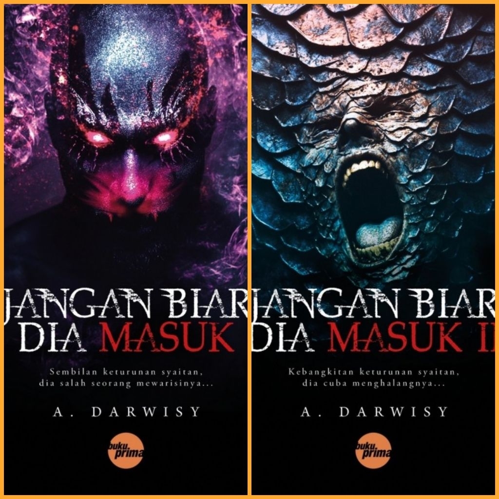 buku novel seram horror Jangan Biar Dia Masuk 1-2 | A.Darwisy