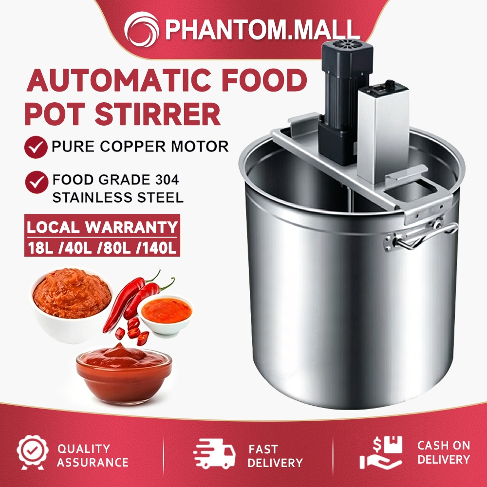 80L Automatic sauce making machine Sambal Paste Stir Frying Pot Stirrer Auto Cooking Machine Mesin Pengacau Sos Masak