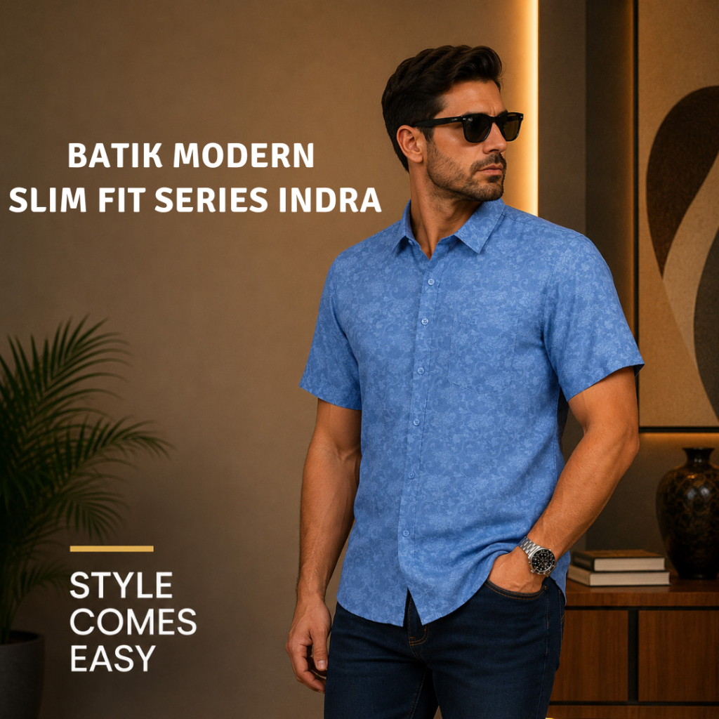 (New) BENTOP Baju Batik Modern Slim Fit Series [4] Short Sleeve