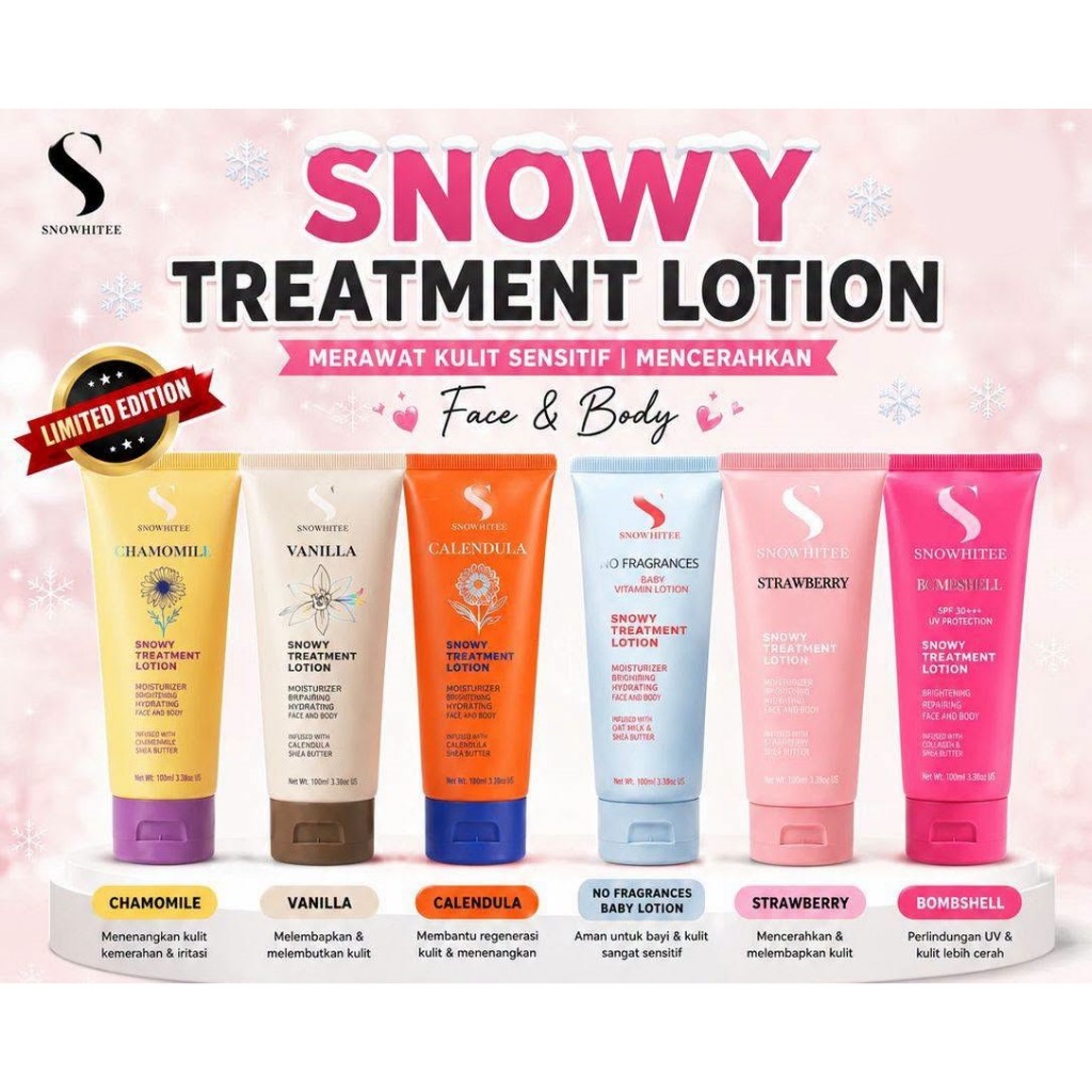 Snowhitee Snowy Treatment Lotion hq original susu unta eczema kulit Gatal kurap,Psoriasis,kudis luka parut baby