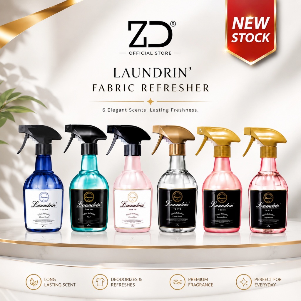 LAUNDRIN Fabric Refresher 370ml(Classic Floral/Classic Fiore/Romantic Floral/No.7)