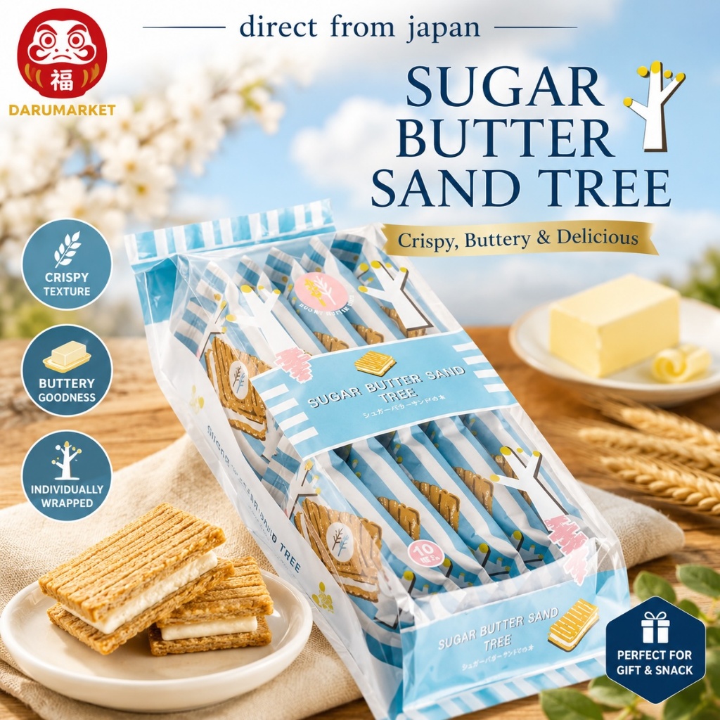 Sugar Butter Tree Sugar Butter Sandwich Tree Value Pack of 10 [Direct From Japan