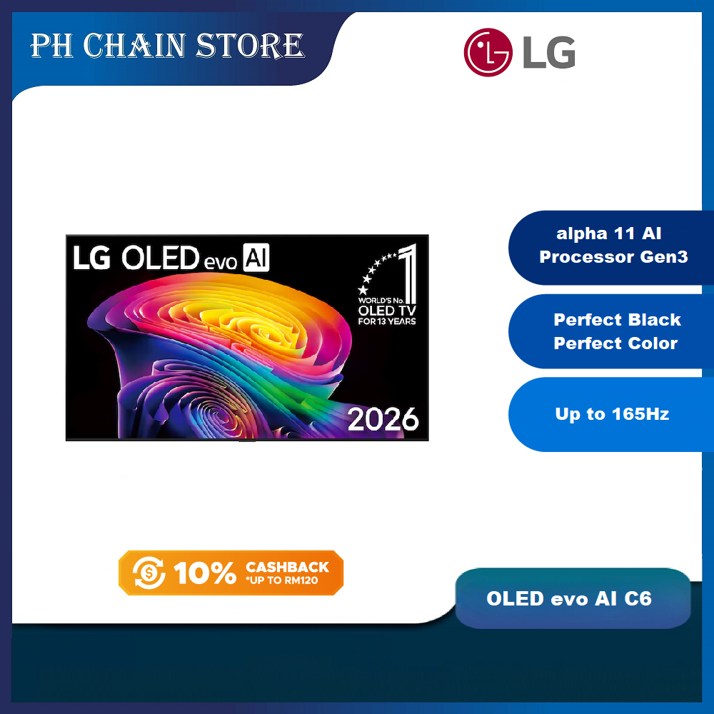 LG 48" - 77" OLED evo AI C6 (2026) | OLED48C6PSA OLED55C6PSA OLED65C6PSA OLED77C6PSA
