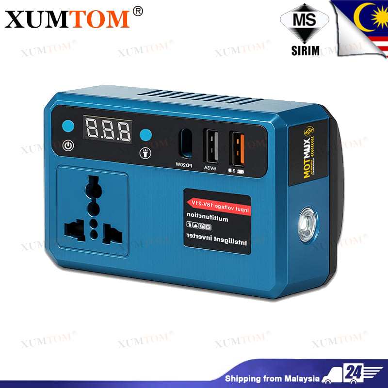 Dagmara Portable Power Inverters for 20V Battery Inverter 20v to 220v Converter with Dual USB,AC Outlet and Type-C