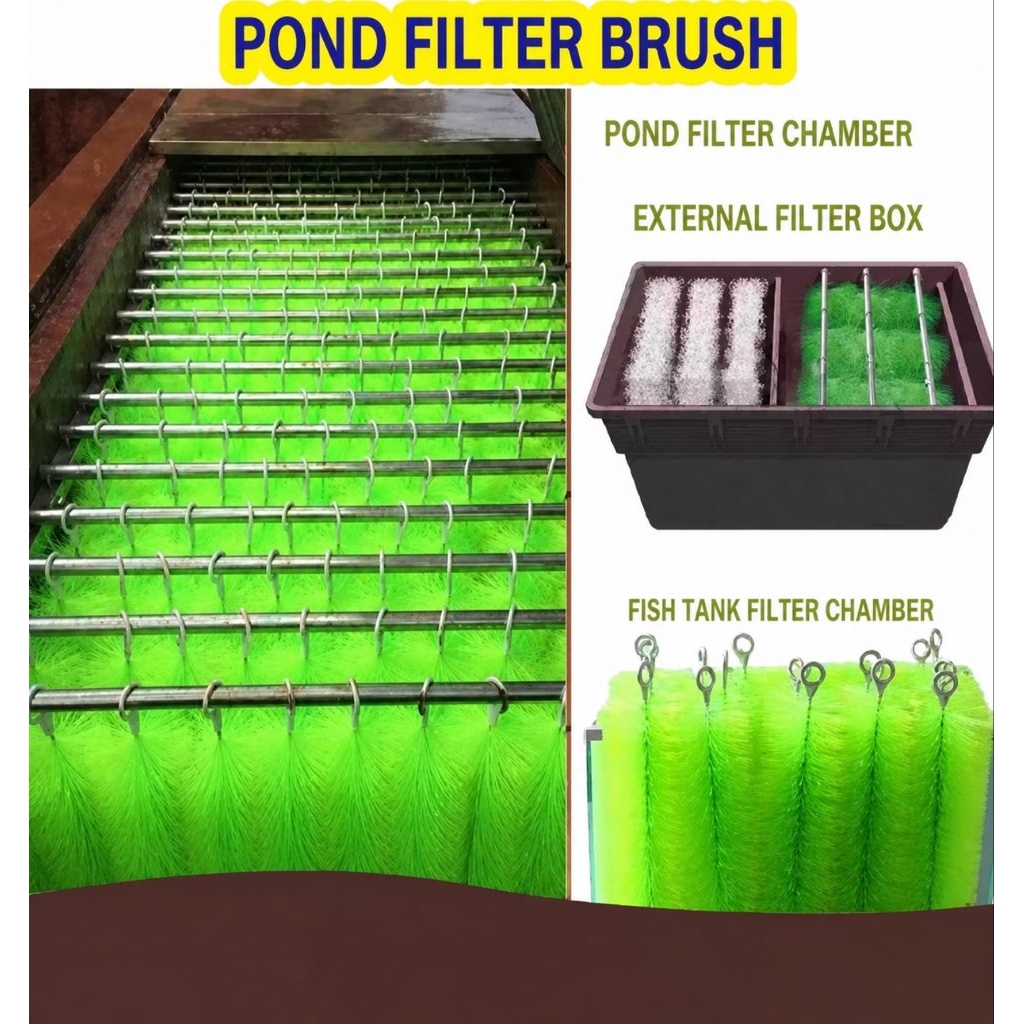 *Ready Stock* (1pcs)Filter Brush For Bottom Filter System Aquarium Filter Media [1pcs]