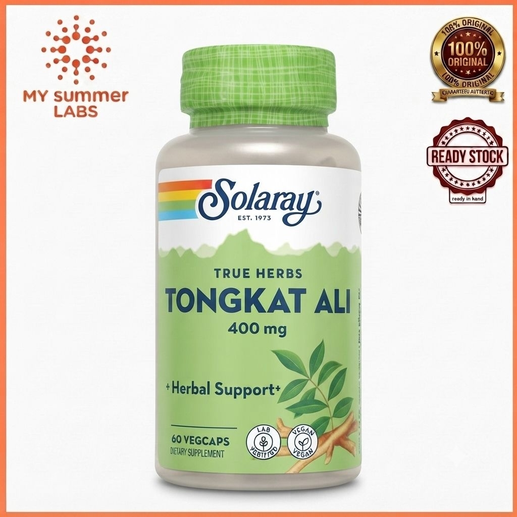 Tongkat Ali(东革阿里), 400 mg, 60 VegCaps, Solaray,