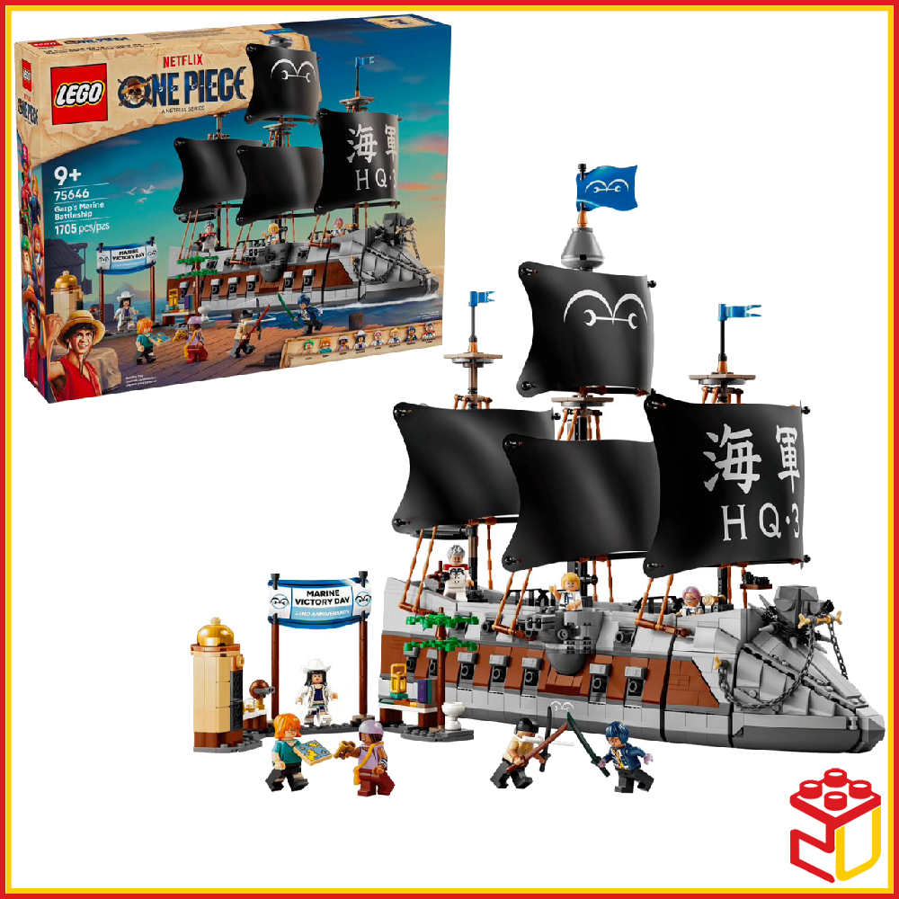 (Ready Stock) 75646 Lego One Piece Garp's Marine Battleship Building Toy (1705 Pieces)