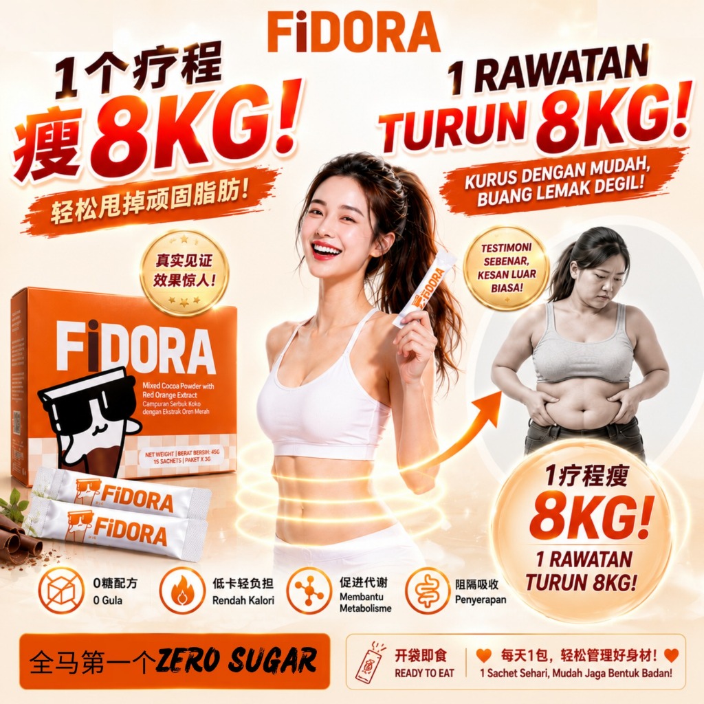 ready stok FIDORA 暴瘦 排毒 detox 瘦身产品 减肥产品 slimming product 燃烧热量 VSLIM 瘦肚子神器 ubat kurus badan lulus kkm