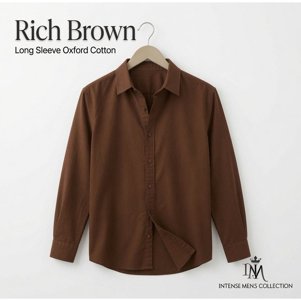 Men’s Formal Shirt Long Sleeves/ Kemeja Lelaki Formal | Baby Blue | Coffee | Maroon color etc