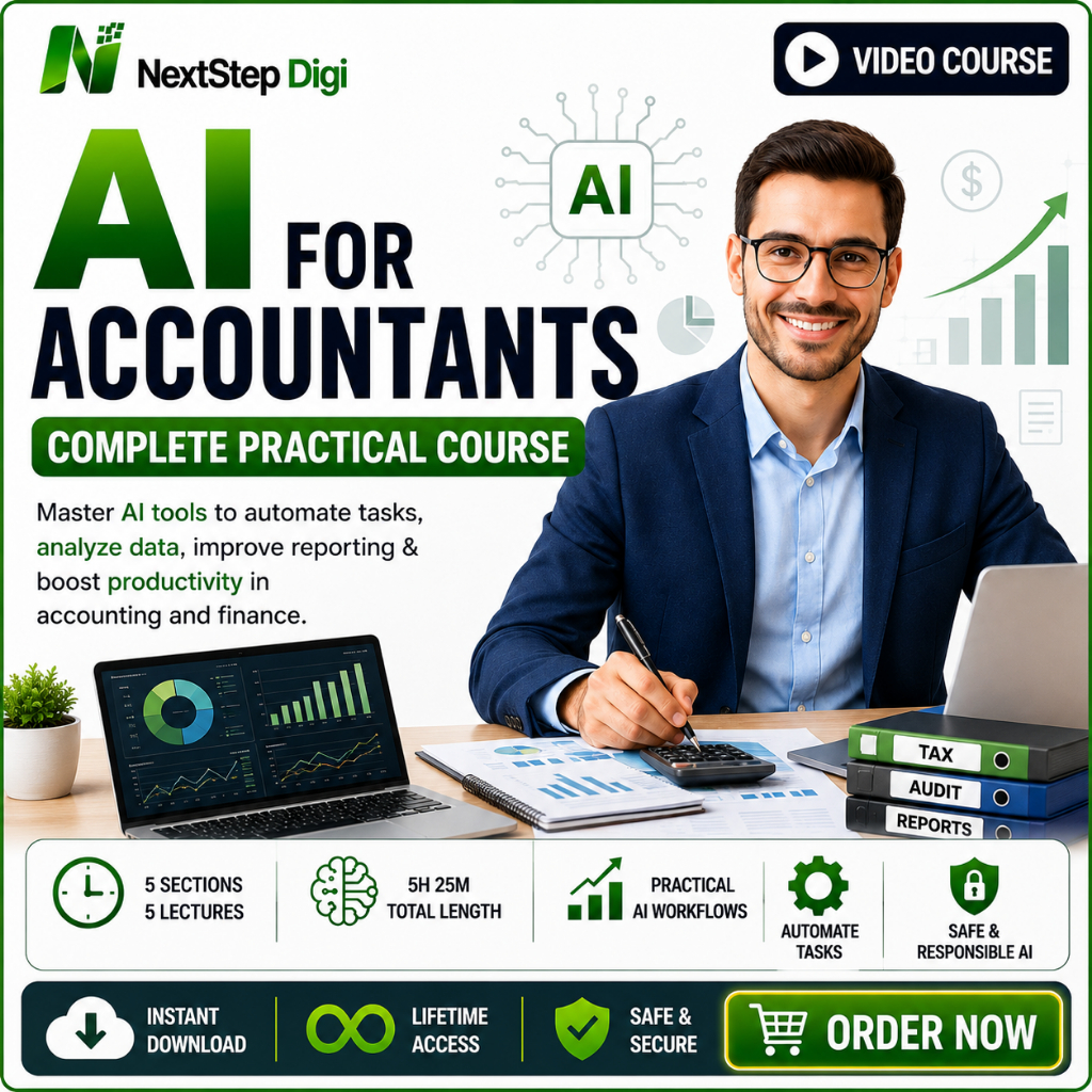 🔥INSTANT🔥 AI for Accountants Complete Practical Course 2026 | Video Course | Tax Audit Automation | Lifetime Access