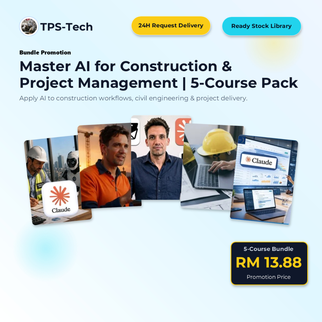 🔥 [5-COURSE BUNDLE] Udemy - Master AI for Construction &  Project Management