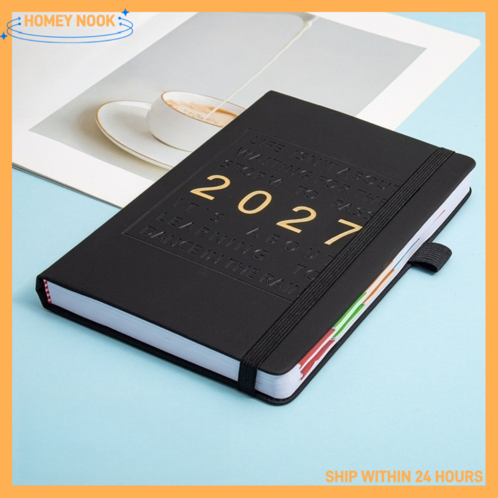 2027 Planner 365 Days A5 Agenda Monthly/Weekly/Daily Plan Notebook Journal Office School Stationery