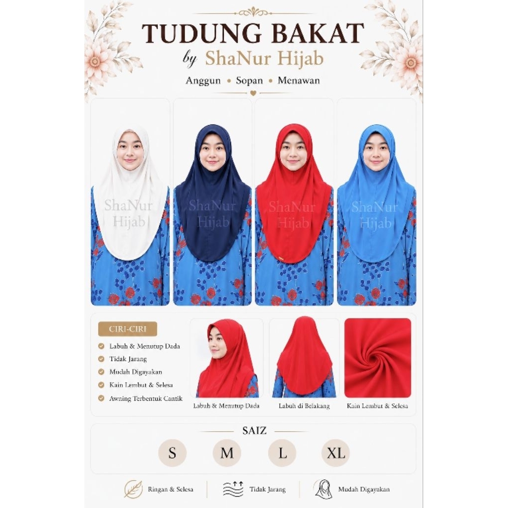 Tudung Bakat by ShaNur Hijab