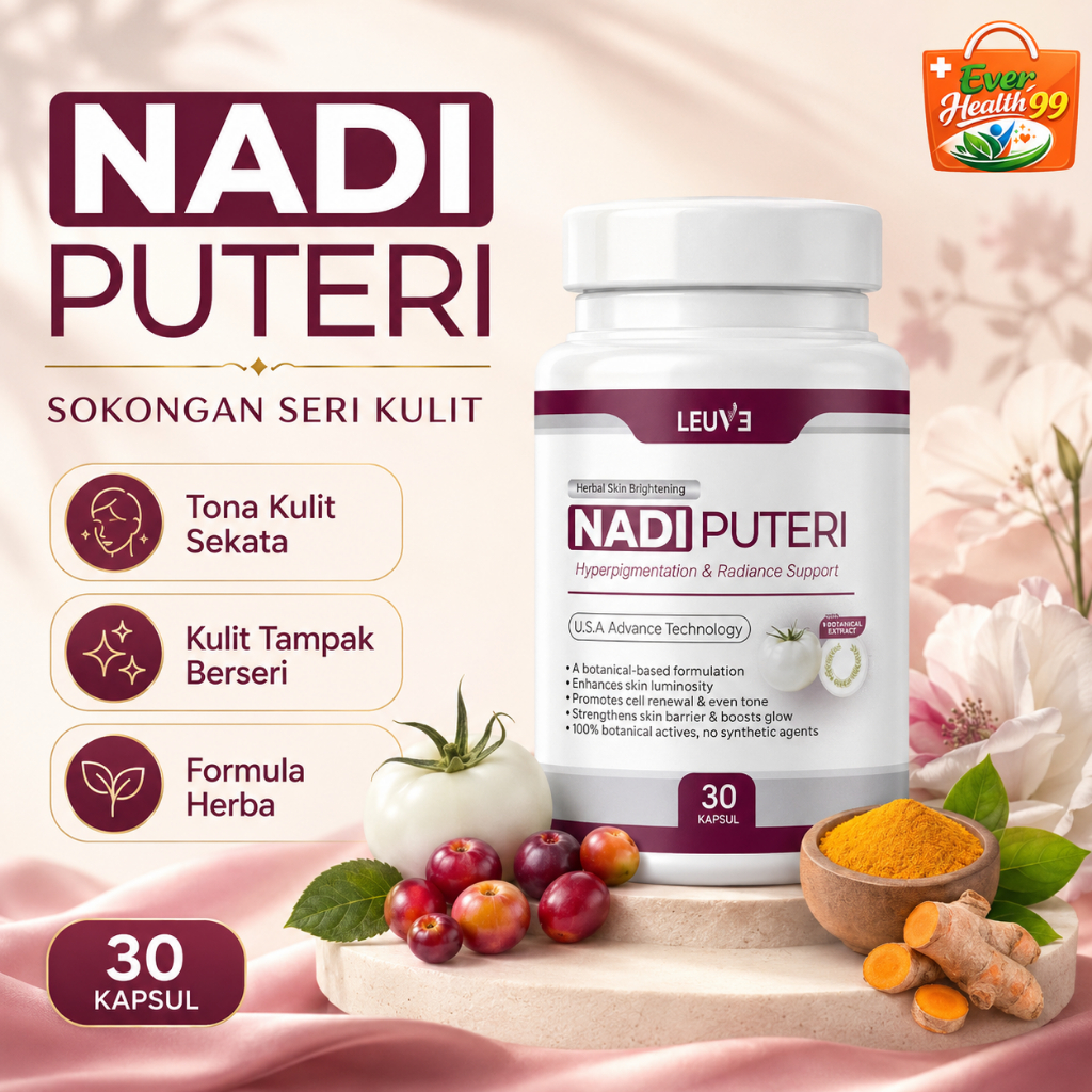 Leuve Nadi Puteri | Herbal Food Supplement | Buah Cahaya Suci | 30 Capsules | Ready Stock Malaysia