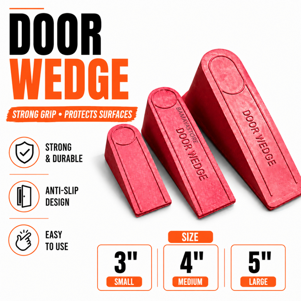 Red Rubber Door Wedge Stopper. Rubber Door Wedge. Getah Pintu Bilik. Doorstoppers