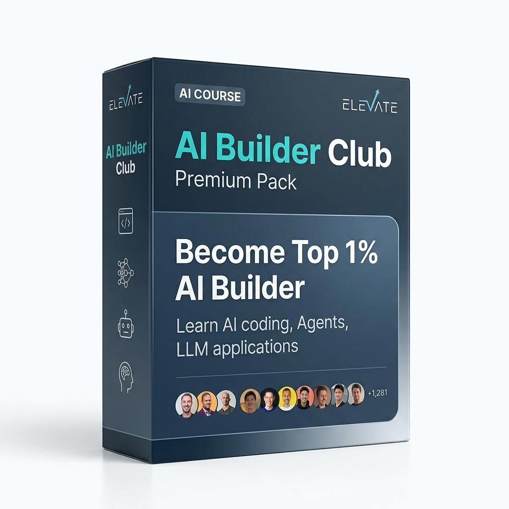 AI Builder Club Premium Pack - Full AI Course for Learning AI Coding, Autonomous Agents, and LLM Applications