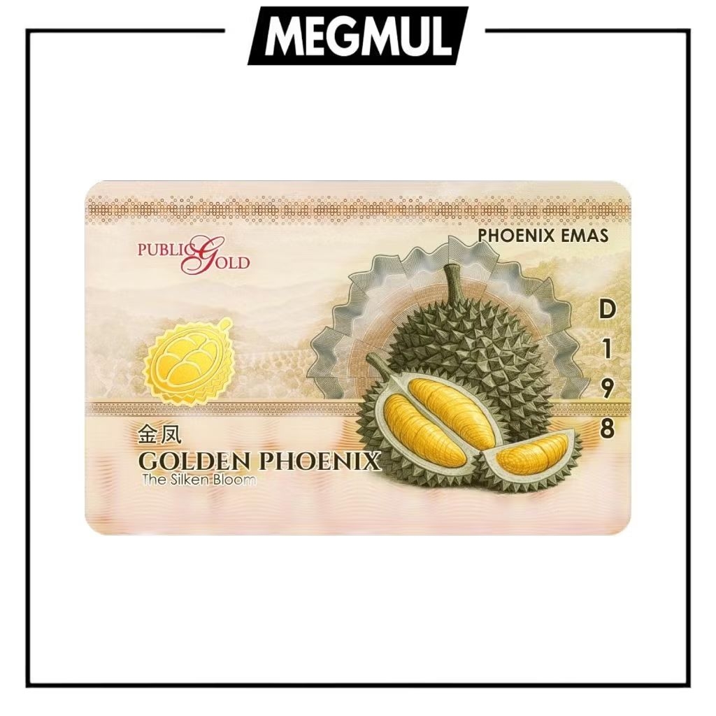 PG Public Gold 1g 999.9 Gold Bar (Golden Phoenix) Public Gold Golden&hellip;