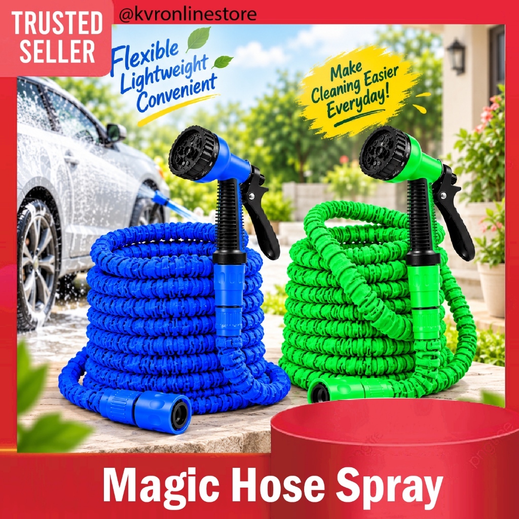 Magic Hose Spray Garden Multifunction Expandable Water Hose/Getah Paip Magik Fleksibel