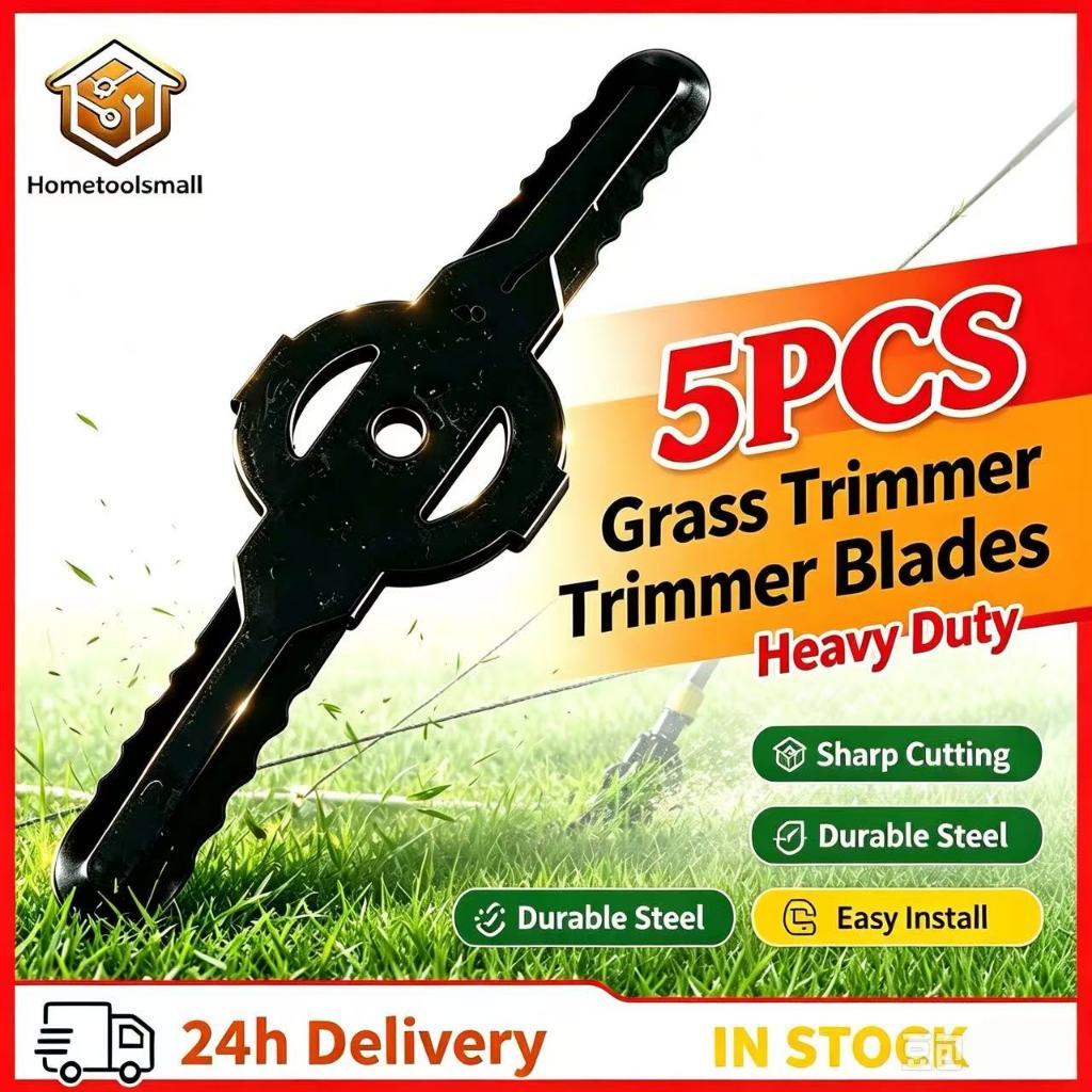 5PCS Bilah Mesin Potong Rumput Plastik, Ganti Bilah Mesin Rumput, Lawn Mower Blade, Aksesori Alat Kebun