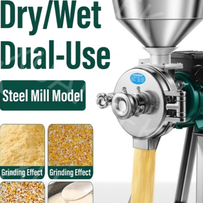 Animal Feed Corn Grinder Crusher Mesin Pengisar Jagung Dedak Haiwan Ternakan 家用养殖屠宰加工饲料粉碎机玉米磨粉机