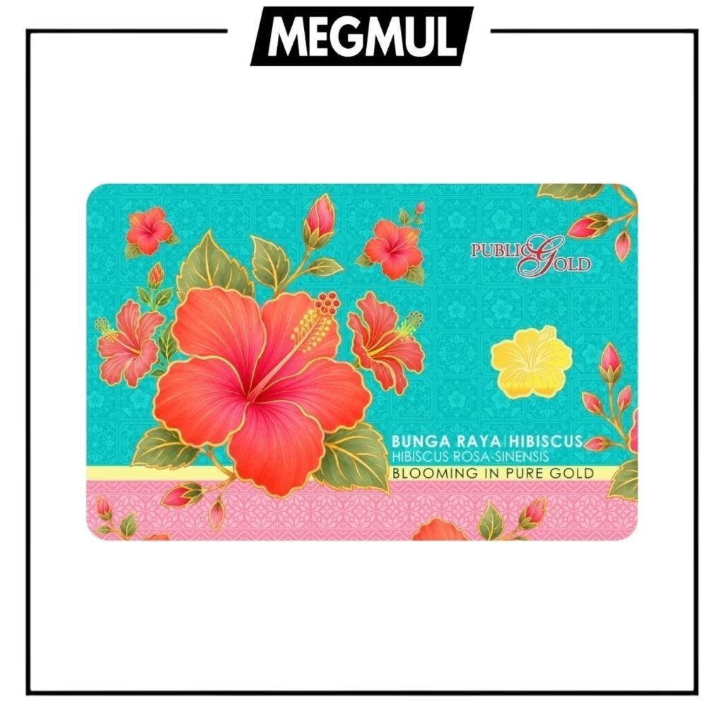PG Public Gold 1g 999.9 Gold Bar (Bunga Raya) Badminton - Salam&hellip;