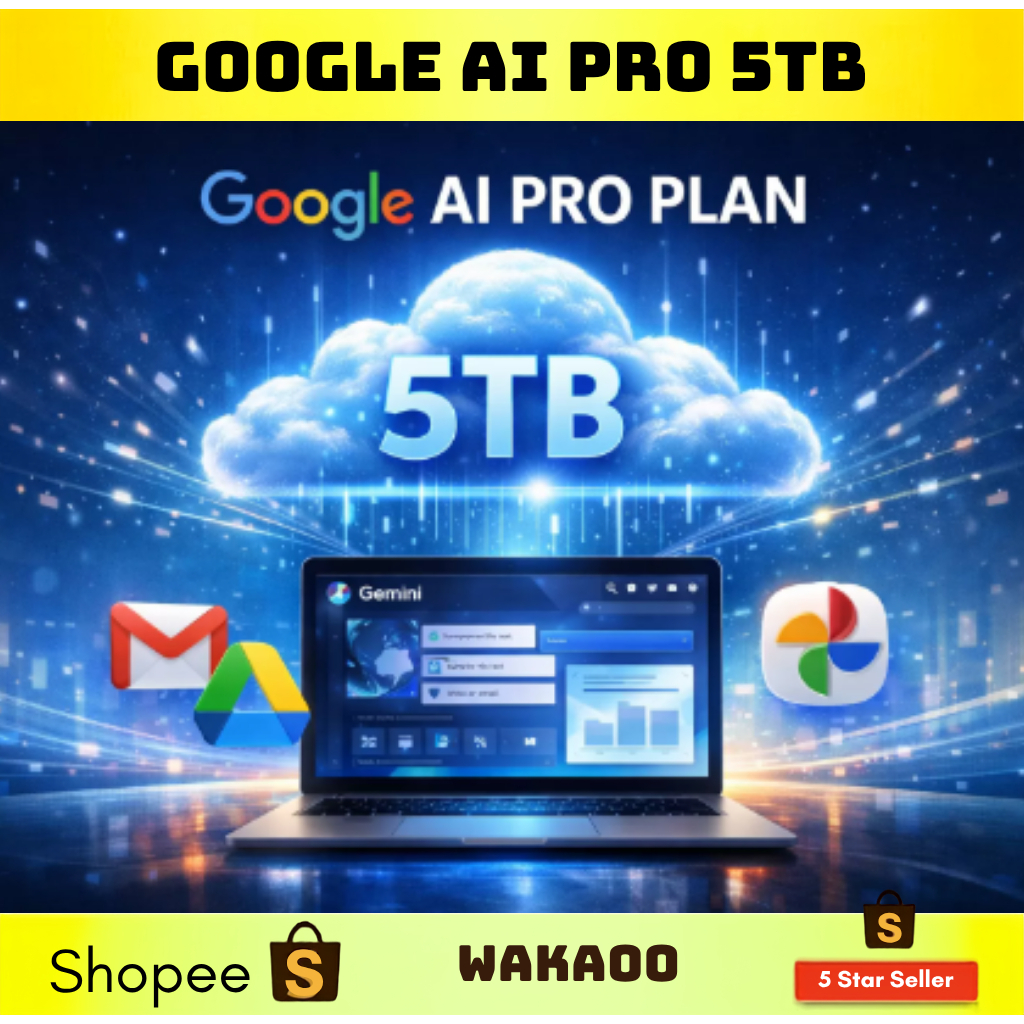 [Private Account] Gemini AI PRO PLAN | AI VIDEO | OWN EMAIL PRO AI MODEL | 5TB GOOGLE DRIVE STORAGE | GOOGLE GEMINI PRO