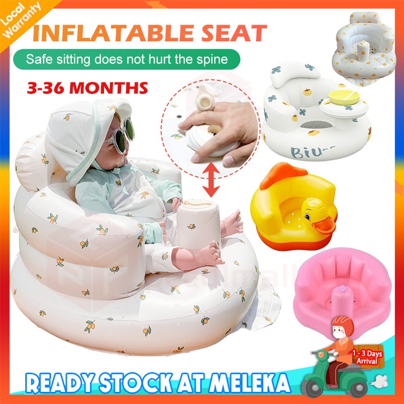 Inflatable Chair Baby Sofa Baby Chair Seat Air Lazy Sleeping Sofa Bed Music Chair Baby Training Seat Bath Dining Chair