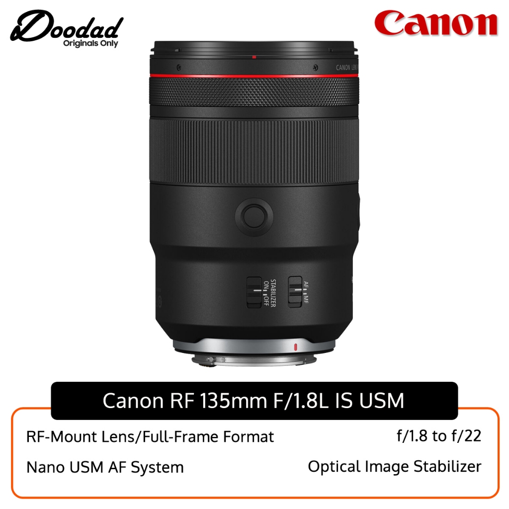 Canon RF 135mm f/1.8 L IS USM Lens | Canon MY | 1 year Warranty