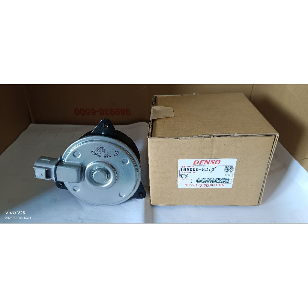 Denso 💪💯💪 ORIGINAL RADIATOR FAN MOTOR SUZUKI SWIFT 2005,MAZDA 2(4PIN)168000-8310,,👍💯(210830kt)