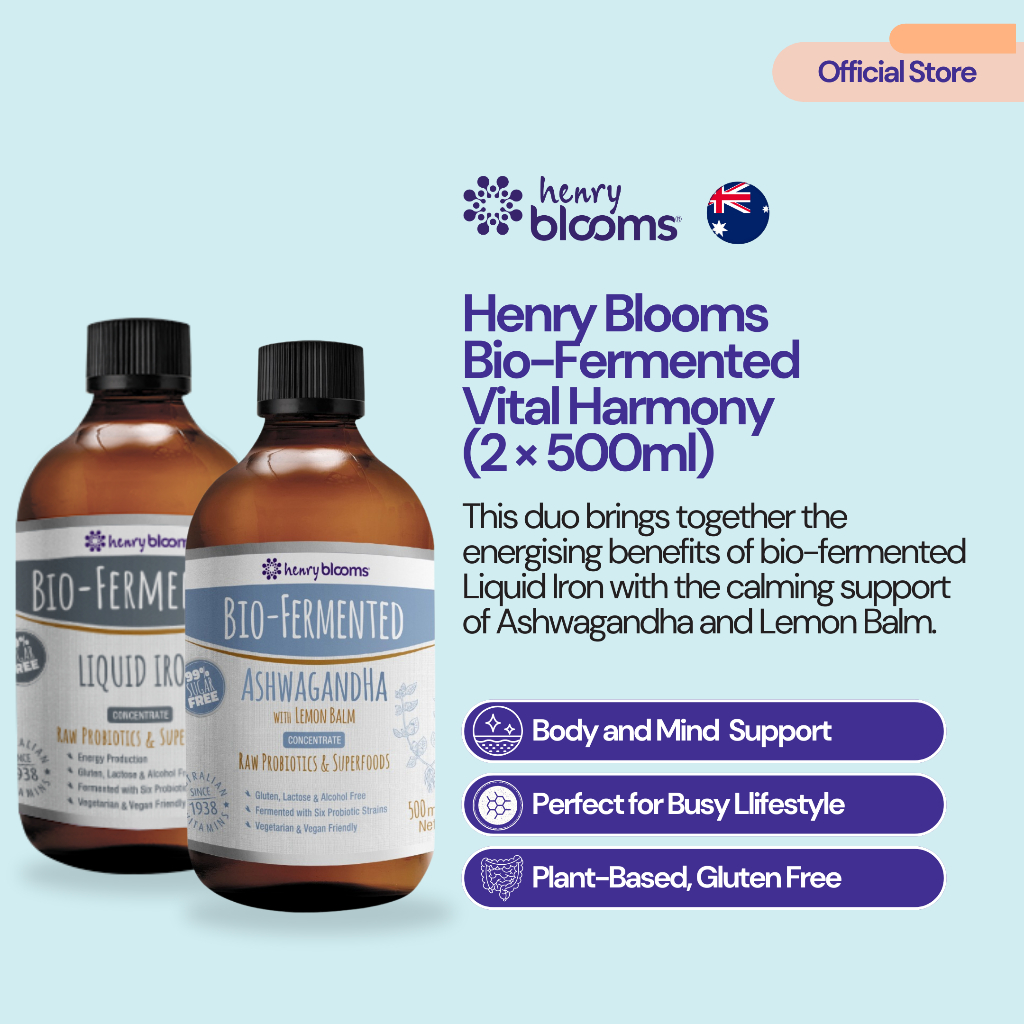 Henry Blooms Bio-Fermented Vital Harmony (2 x 500ml)