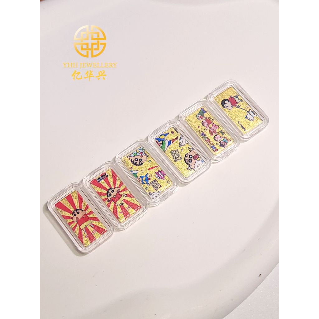 YHH 蜡笔小新1g足金999.9 | YHH Crayon Shin-chan 1g Gold Bar 999.9 | YHH&hellip;