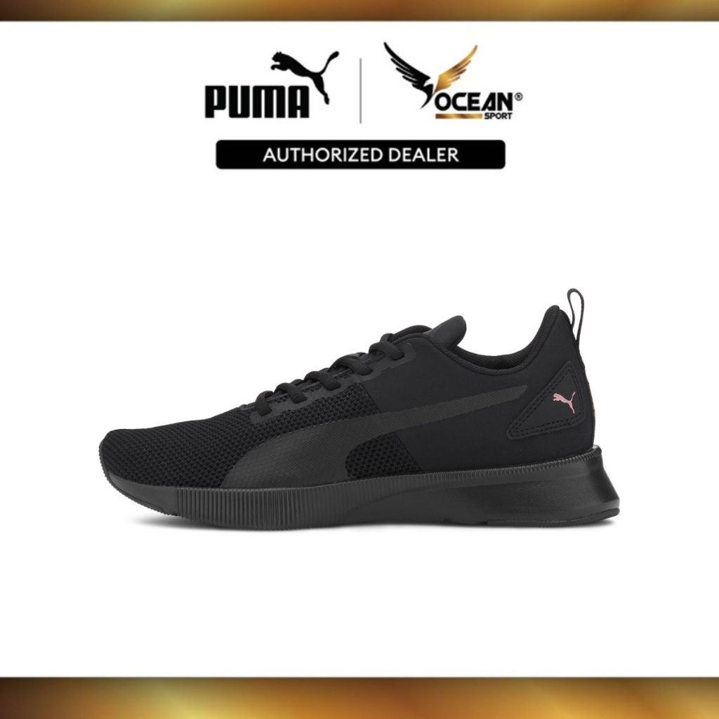 Puma Unisex Flyer Runner Running Shoes Puma Black - Rose Gold 19225731