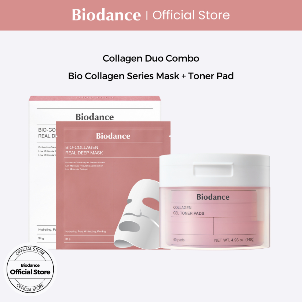 Biodance Collagen Duo Combo (Bio Collagen Series Mask + Toner Pad)