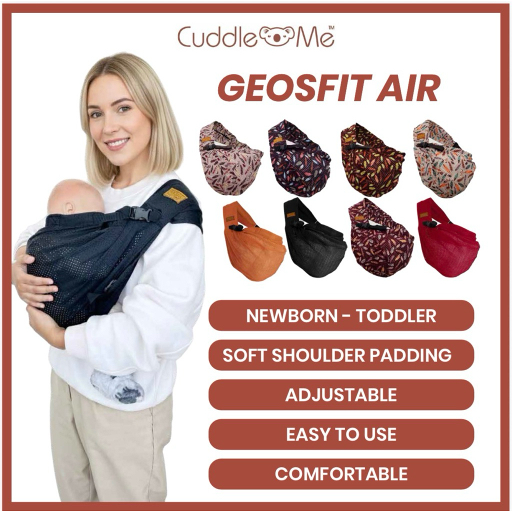 Baby Sling Adjustable CUDDLEME Geos Fit Air & Sporty Ergronomic Newborn & Toddler-lightweight