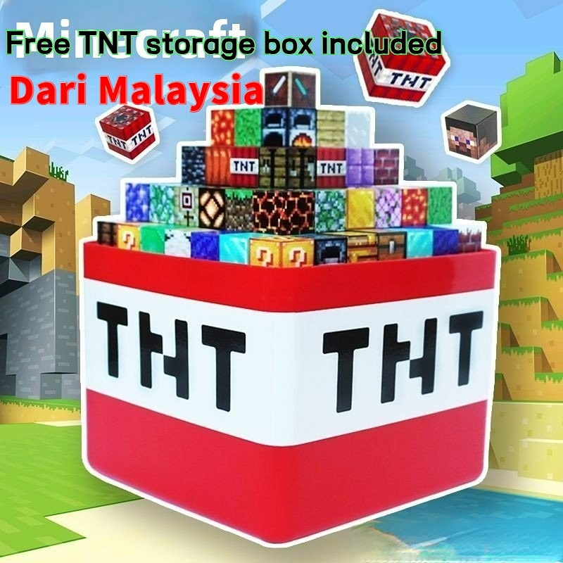 【25H COD】2025 New Style tnt Storage Box Magnetic Building Block Toy Mini Magnet Square Birthday Gift