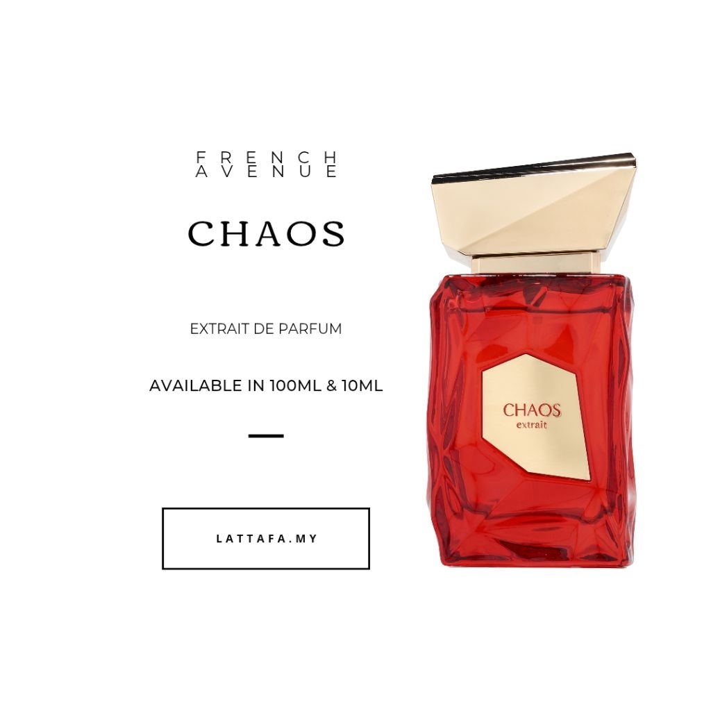 French Avenue Chaos Extrait l Extrait De Parfum l Unisex 100ml & 10ml