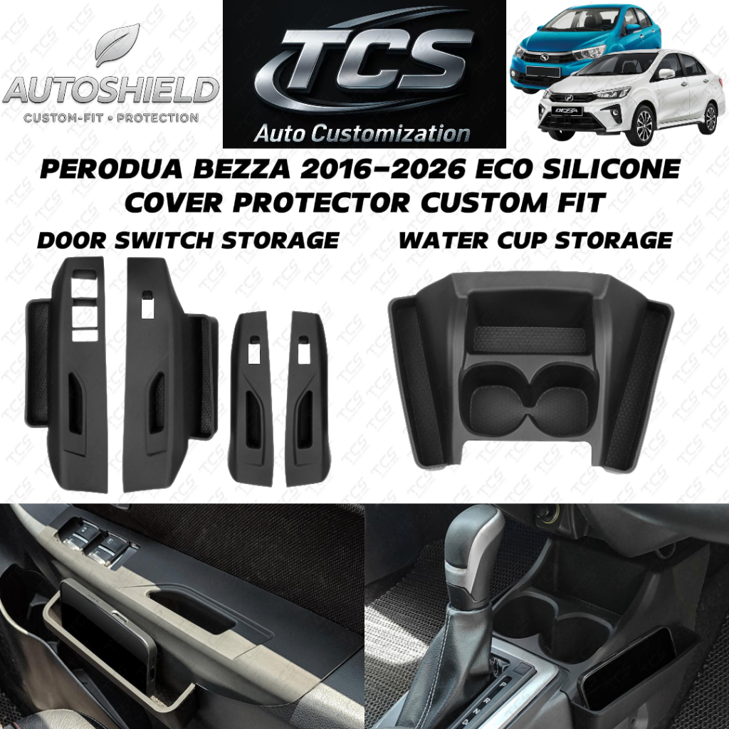 TCS AUTOSHIELD PERODUA BEZZA 2016-2026 CAR MULTIFUNCTION ECO SILICONE COVER PROTECTOR CUSTOM FIT INTERIOR ACCESSORIES WA
