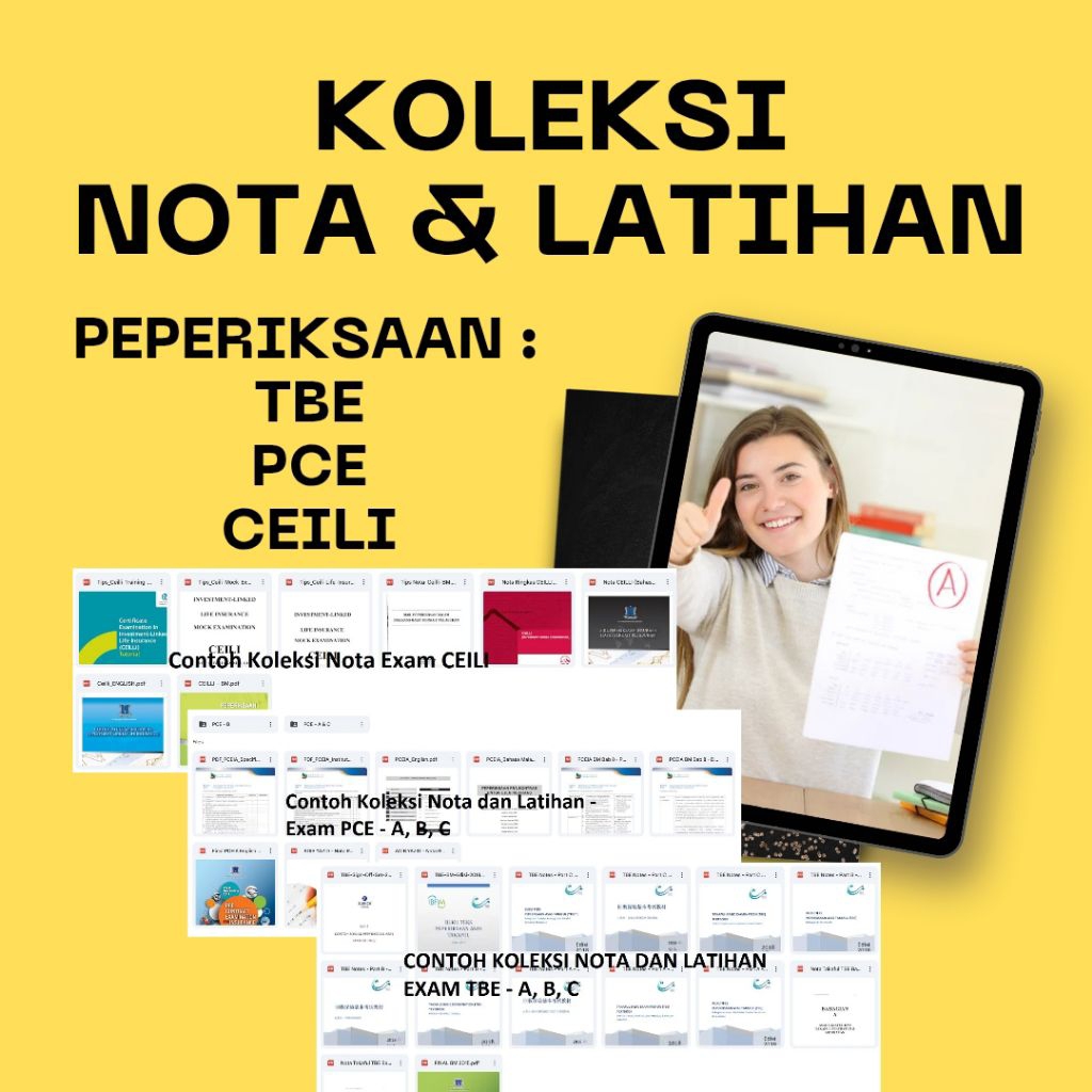 [eBook PDF] Koleksi Nota dan Latihan Exam TBE, PCE, CEILI - Takaful, Insurance, and General License