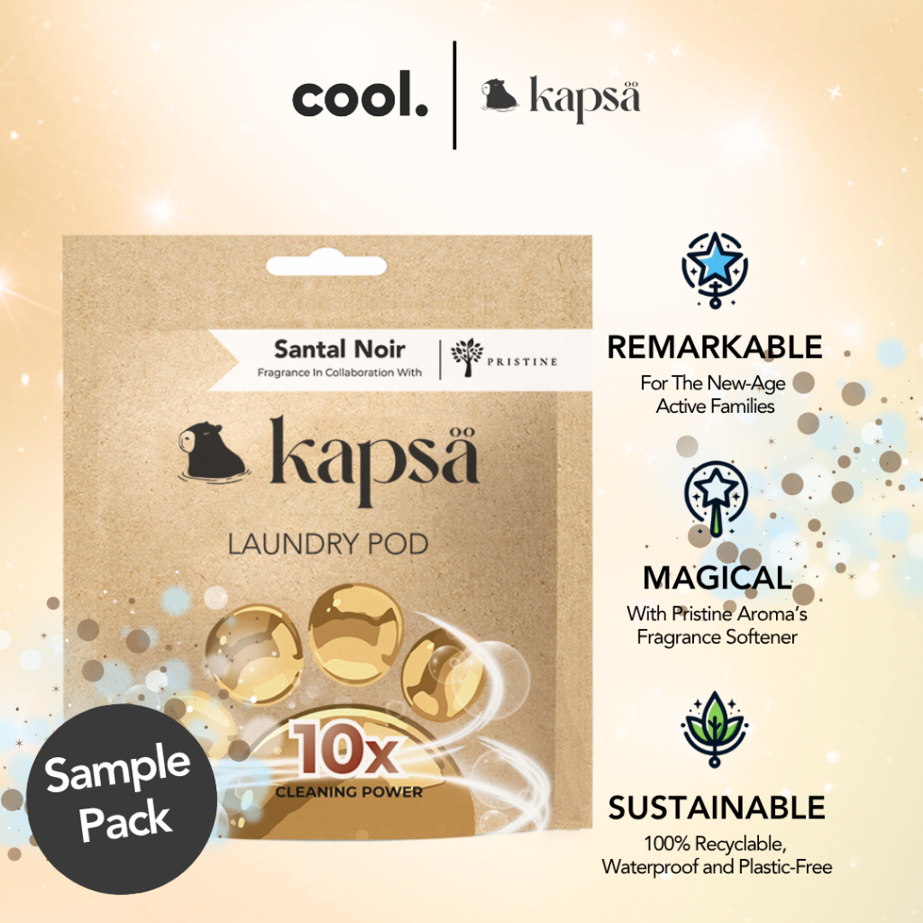 Kapsa 10-in-1 Laundry Pods Sample Pack Single Capsule – Pristine Aroma Santal Noir